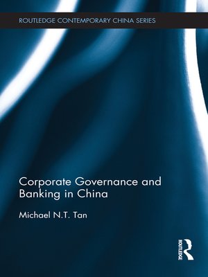 cover image of Corporate Governance and Banking in China